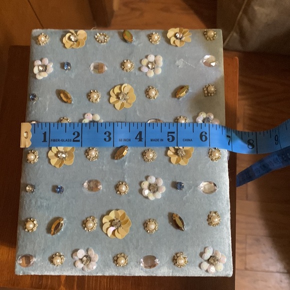 DAISY FUENTES - Gorgeous Blue Jeweled Jewelry Box - Picture 11 of 16